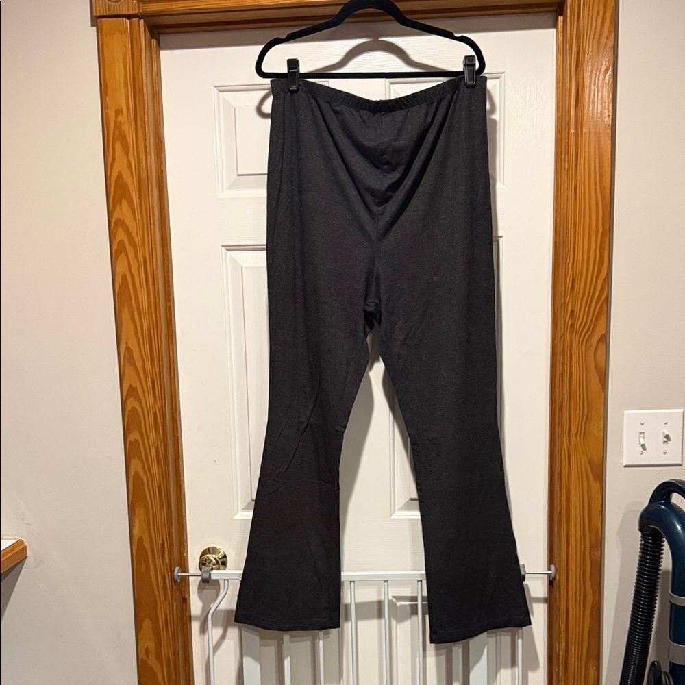 Induetime Maternity Wide Leg Women’s Pants in Charcoal Gray Size Large
